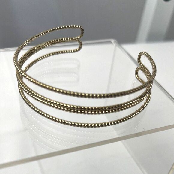 Gorgeous Gold Cuff Bracelet- Petite - Picture 5 of 10